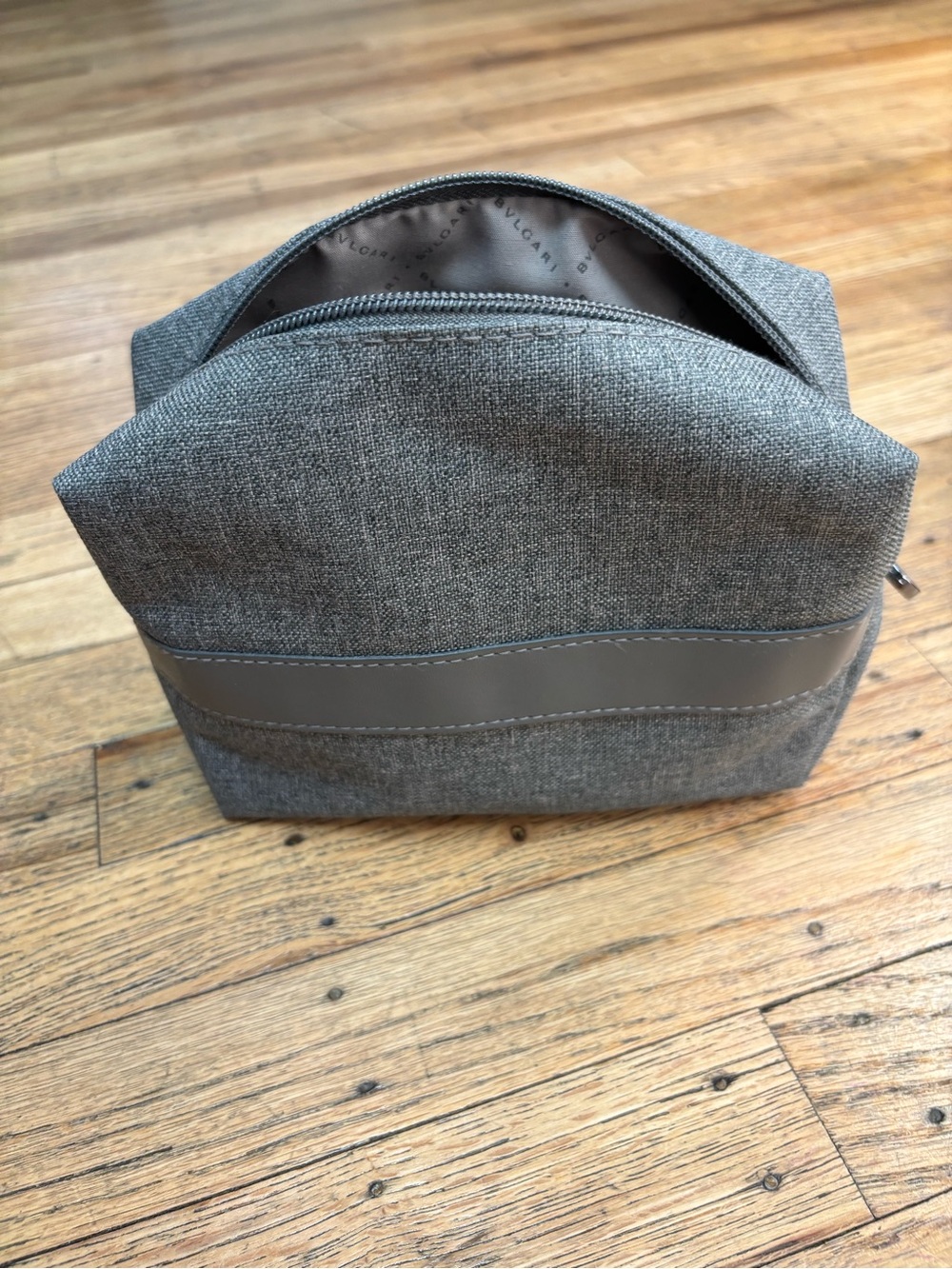 Bvlgari Gray Travel Toiletry Bag